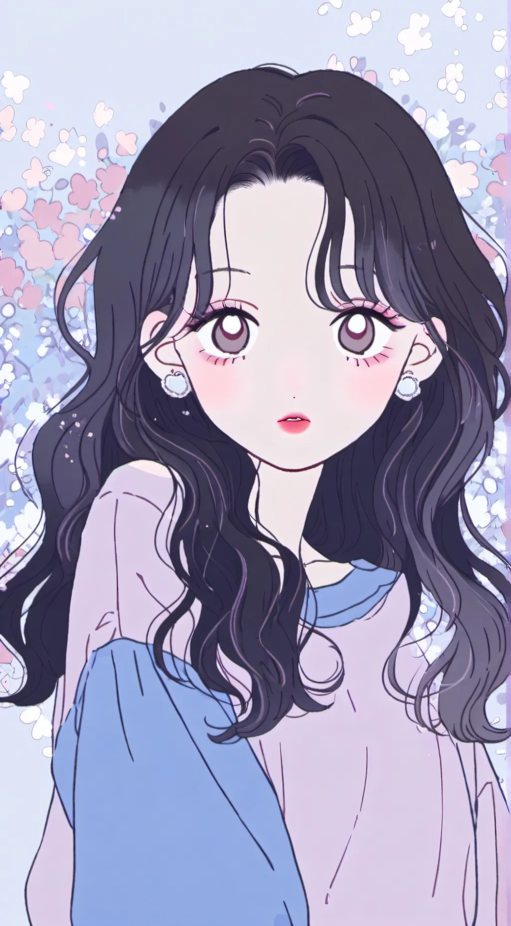 ai character: crystal background