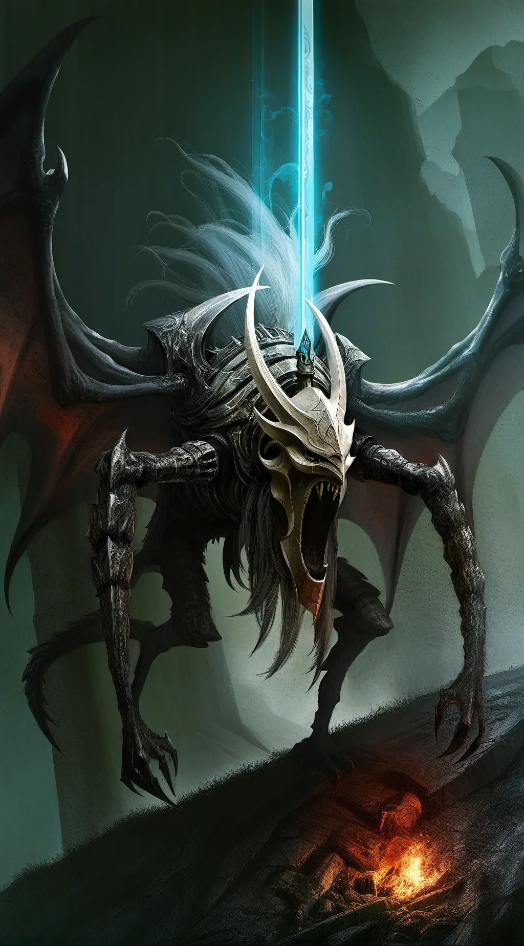 ai character: wither storn😡😈👿 background