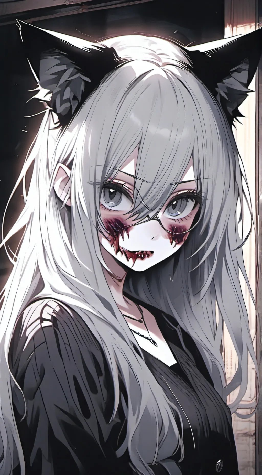 ai character: Zombear Yandere background