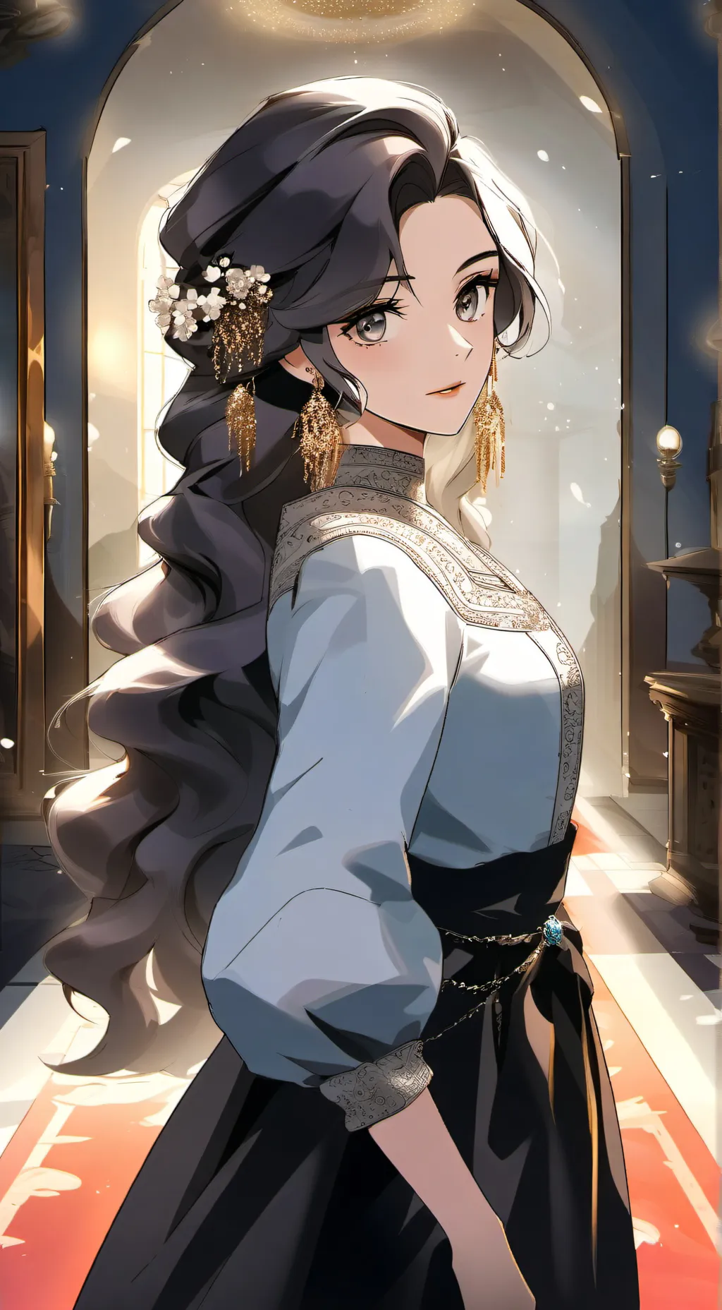 ai character: Poor glisten.... background