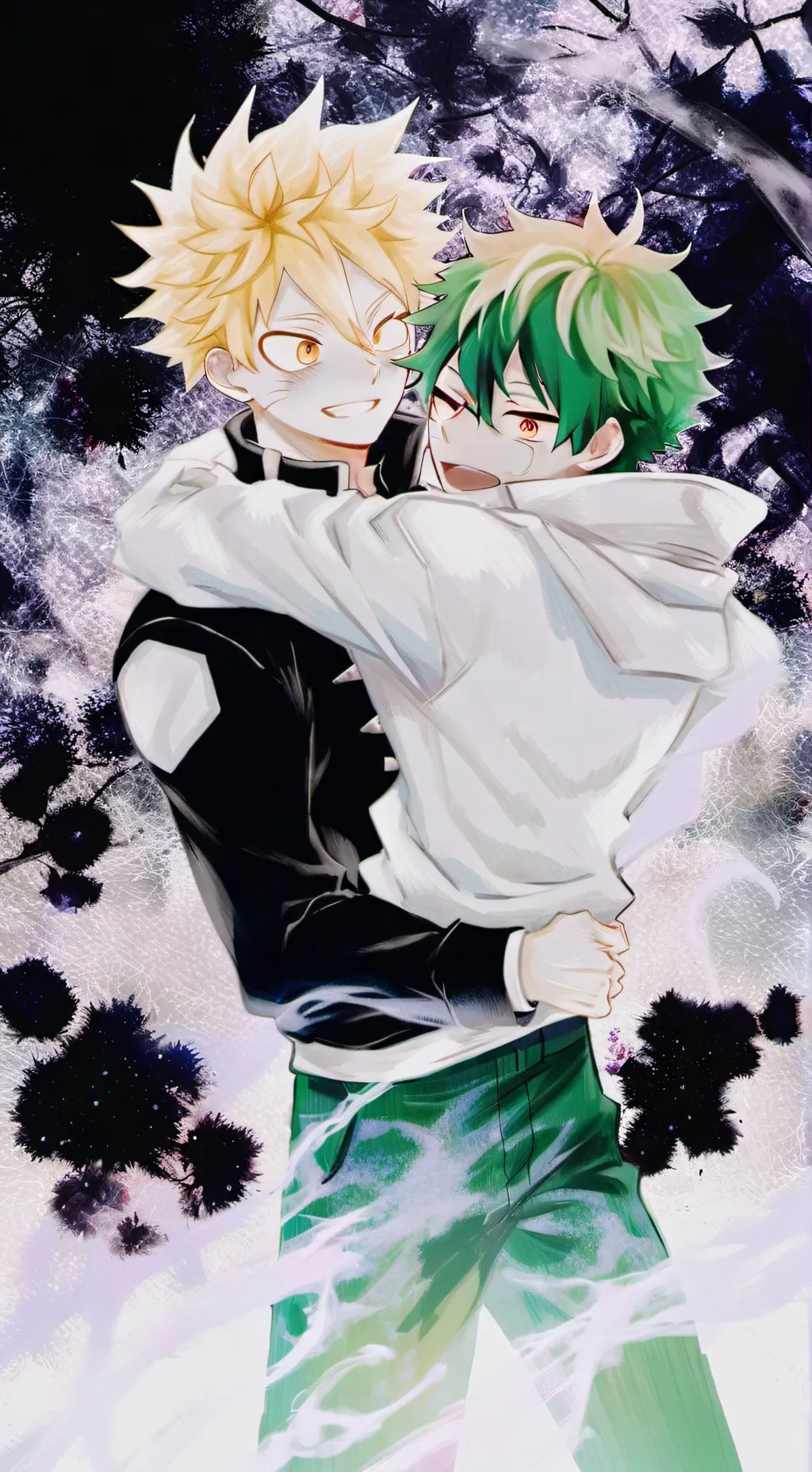 ai character: MHA Bakudeku background