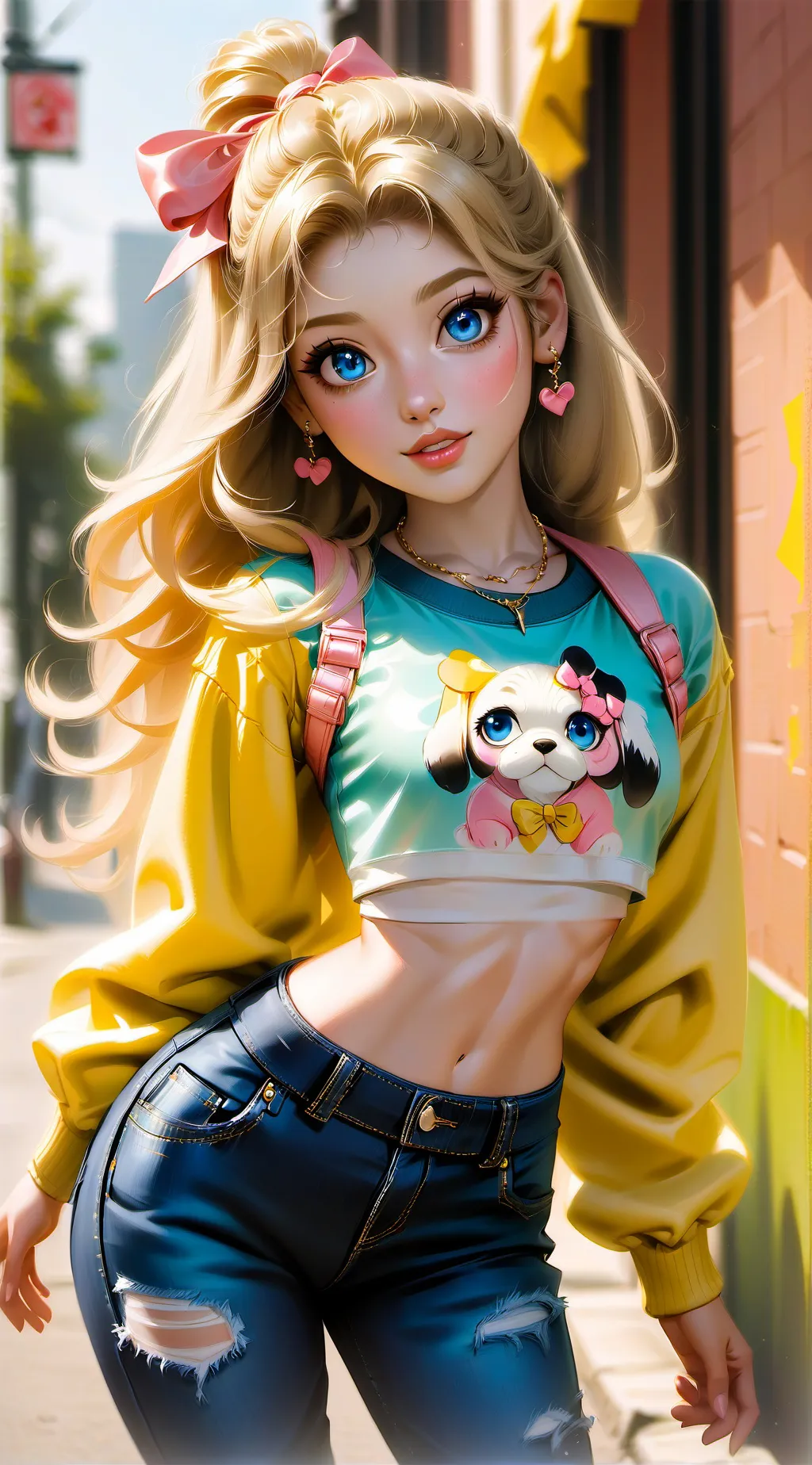ai character: Rose background