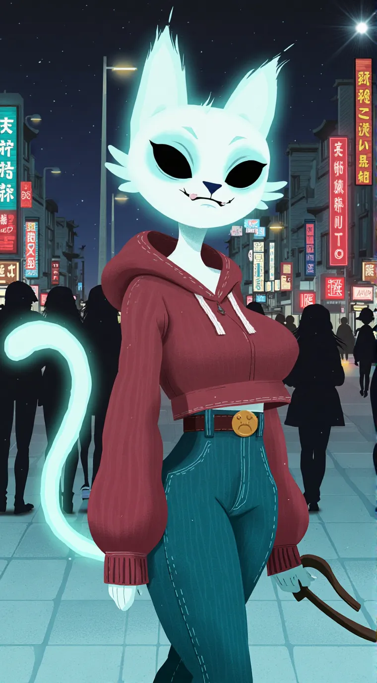 ai character: Luna background