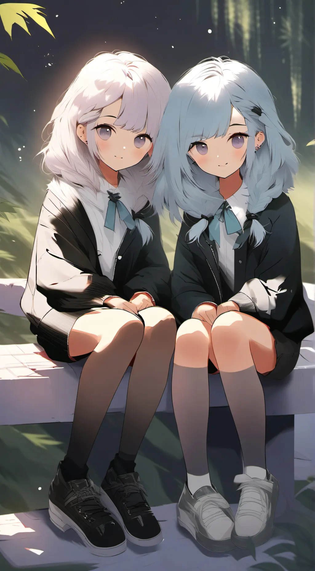 ai character: Twin sisters background