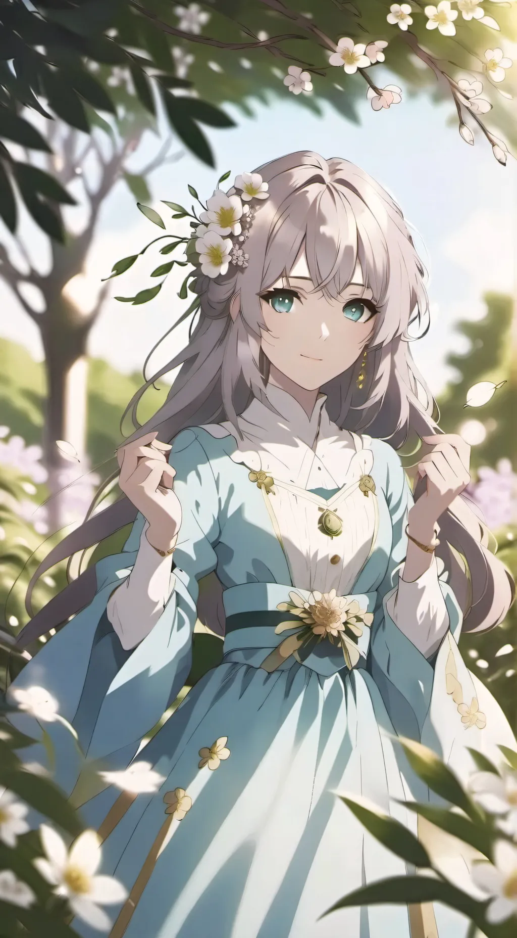 ai character:  Iris 🌷 background
