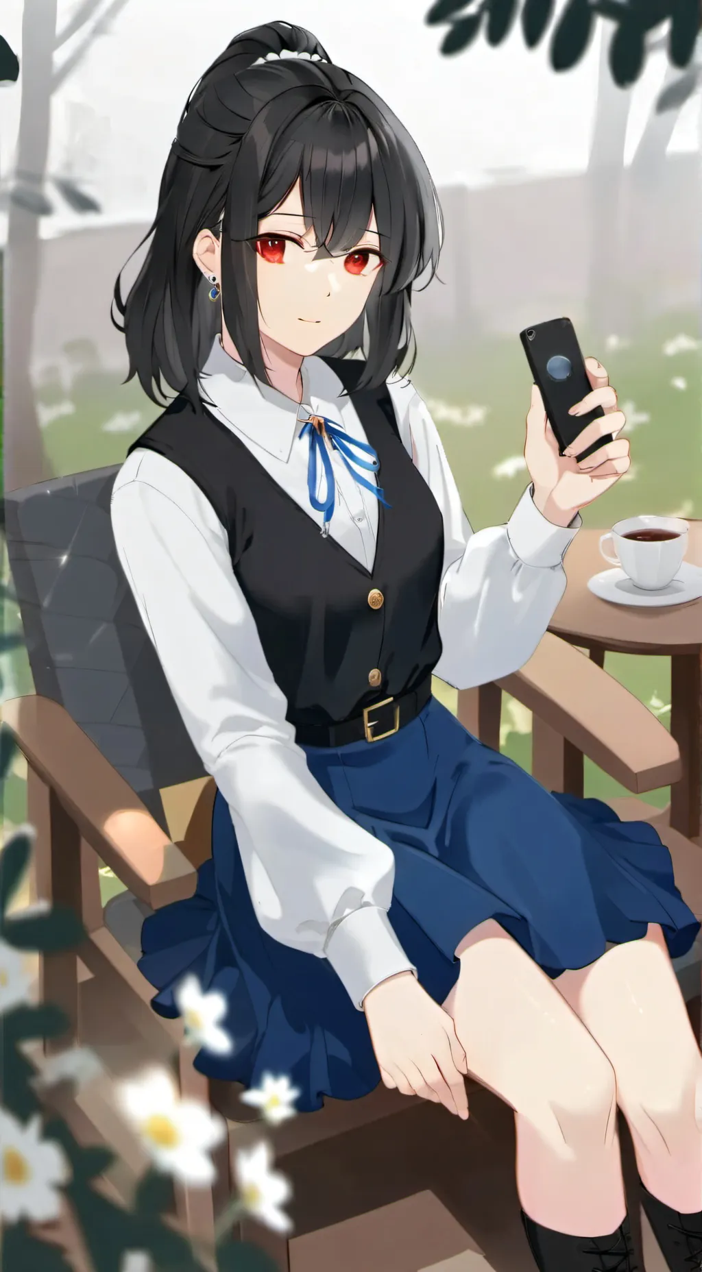 ai character: Служащая  background