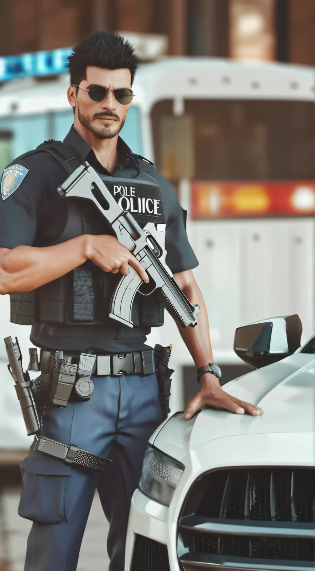ai character: police rp background