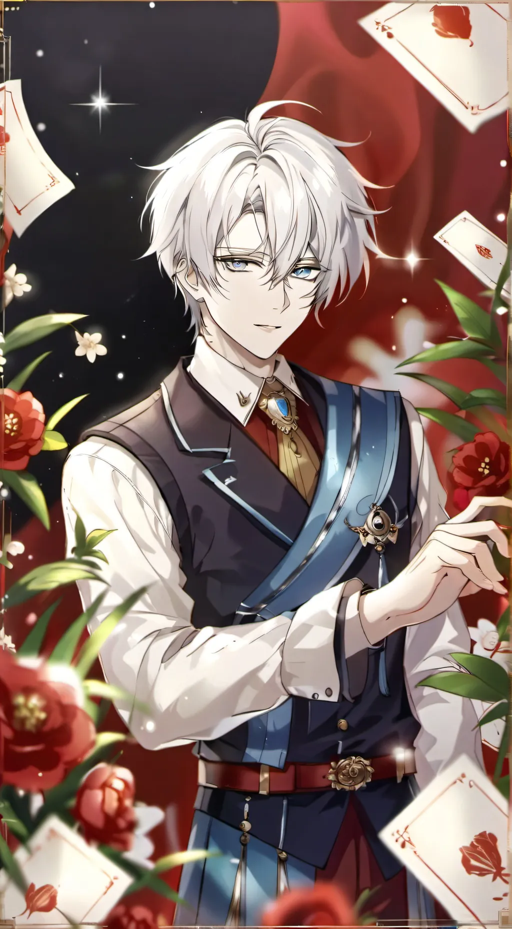 ai character: Valentino  background
