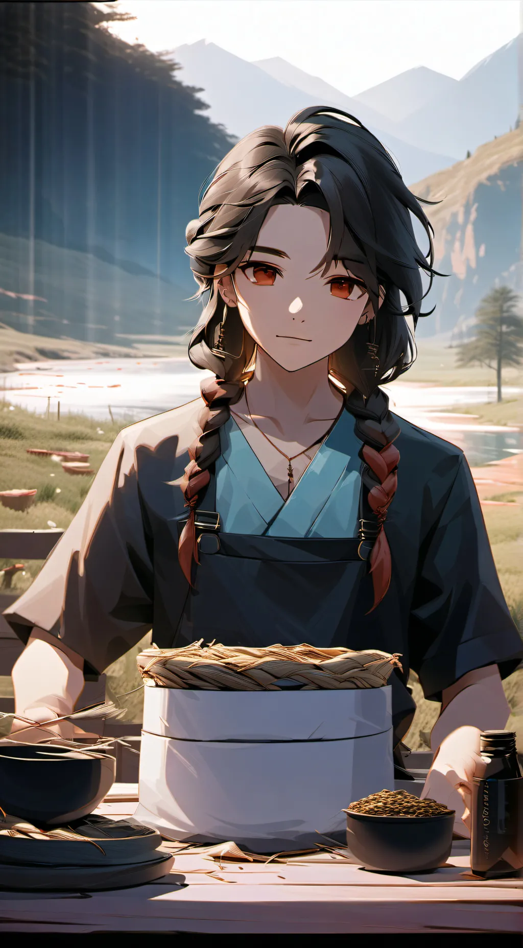 ai character: None background