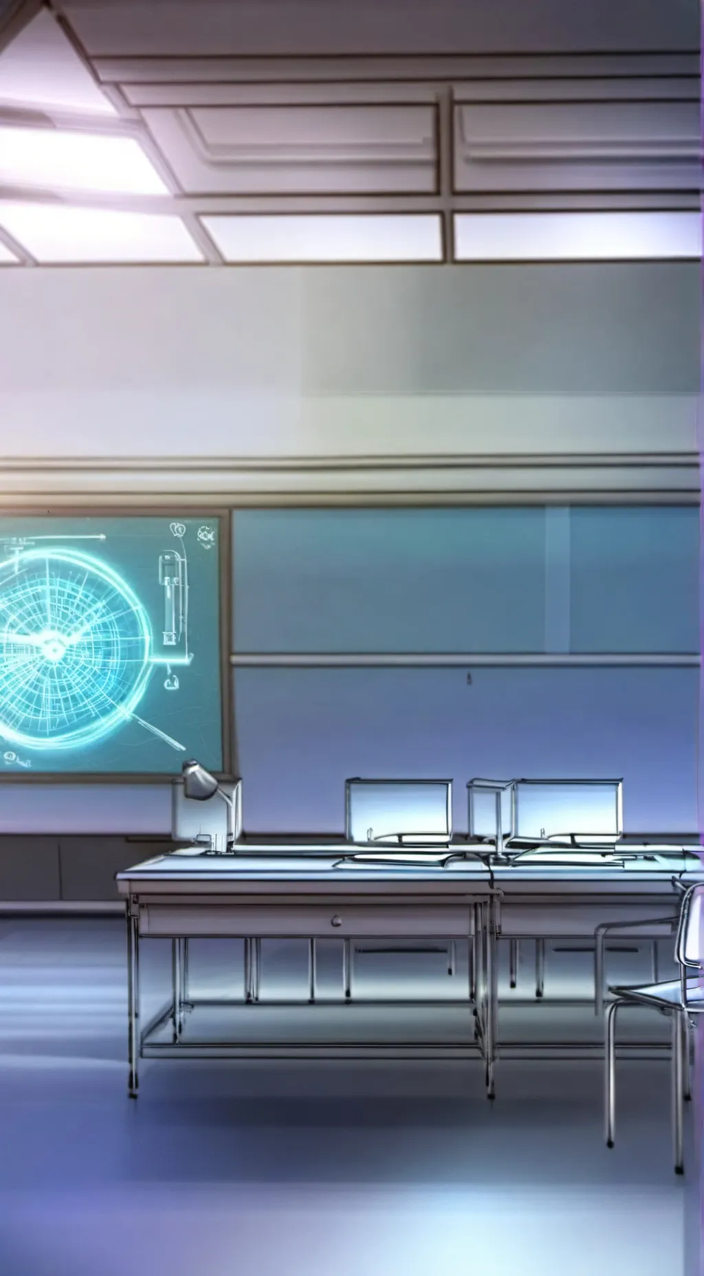 ai character: Mha lab background