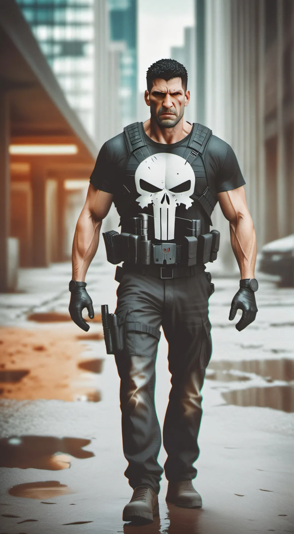 ai character: The Punisher background