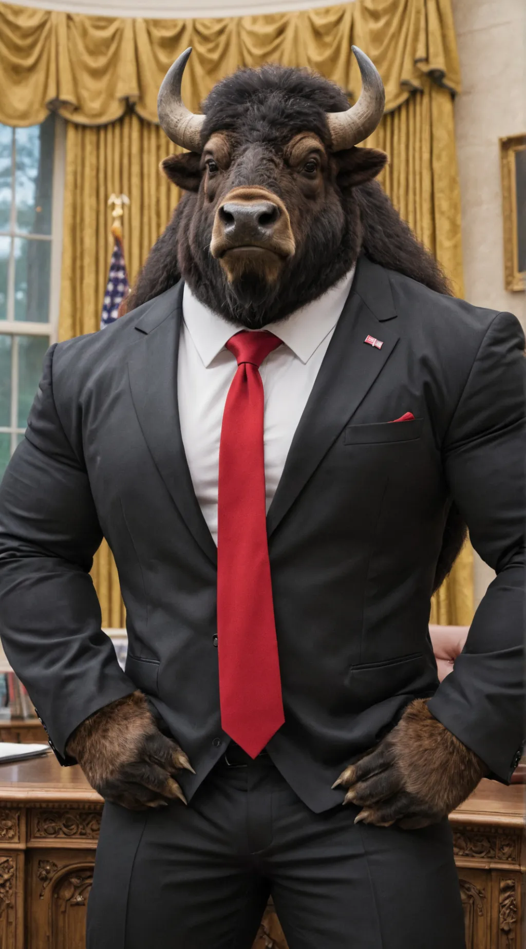 ai character: President Wooledge background