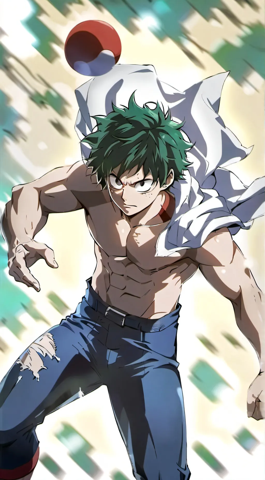 ai character: Deku background