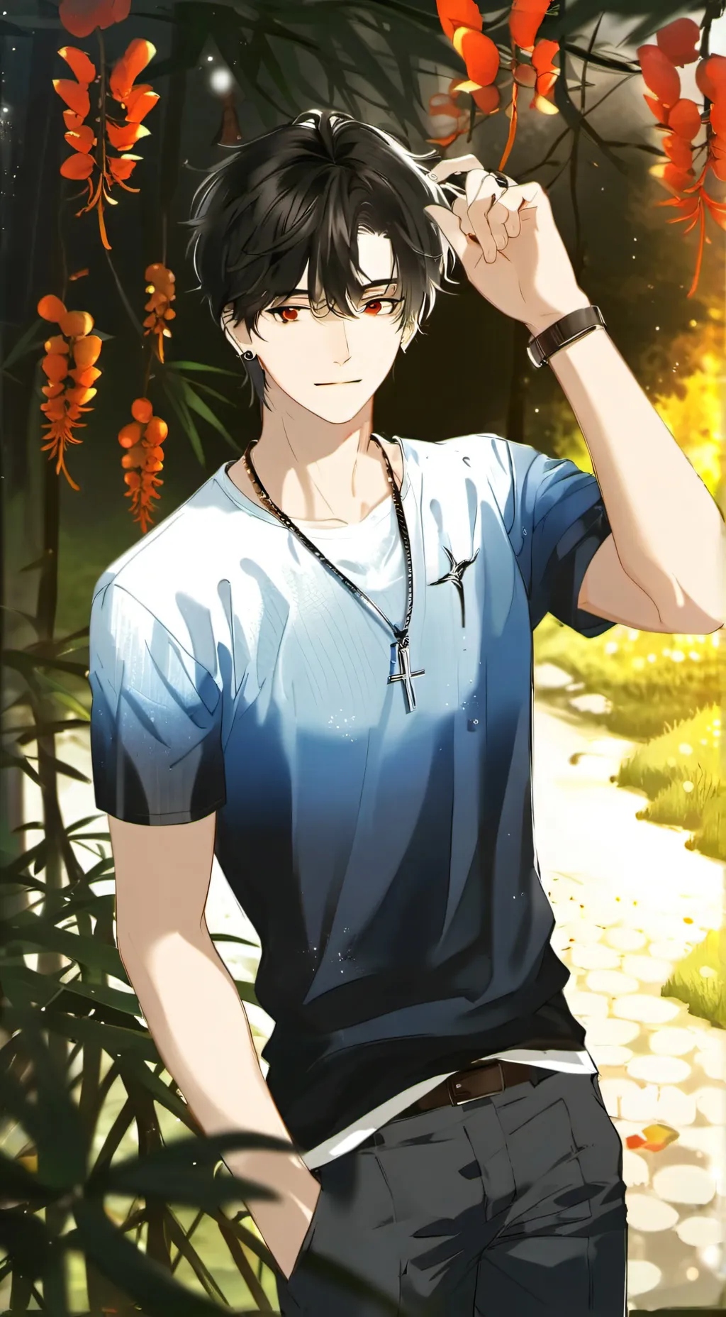 ai character: Sebastián background