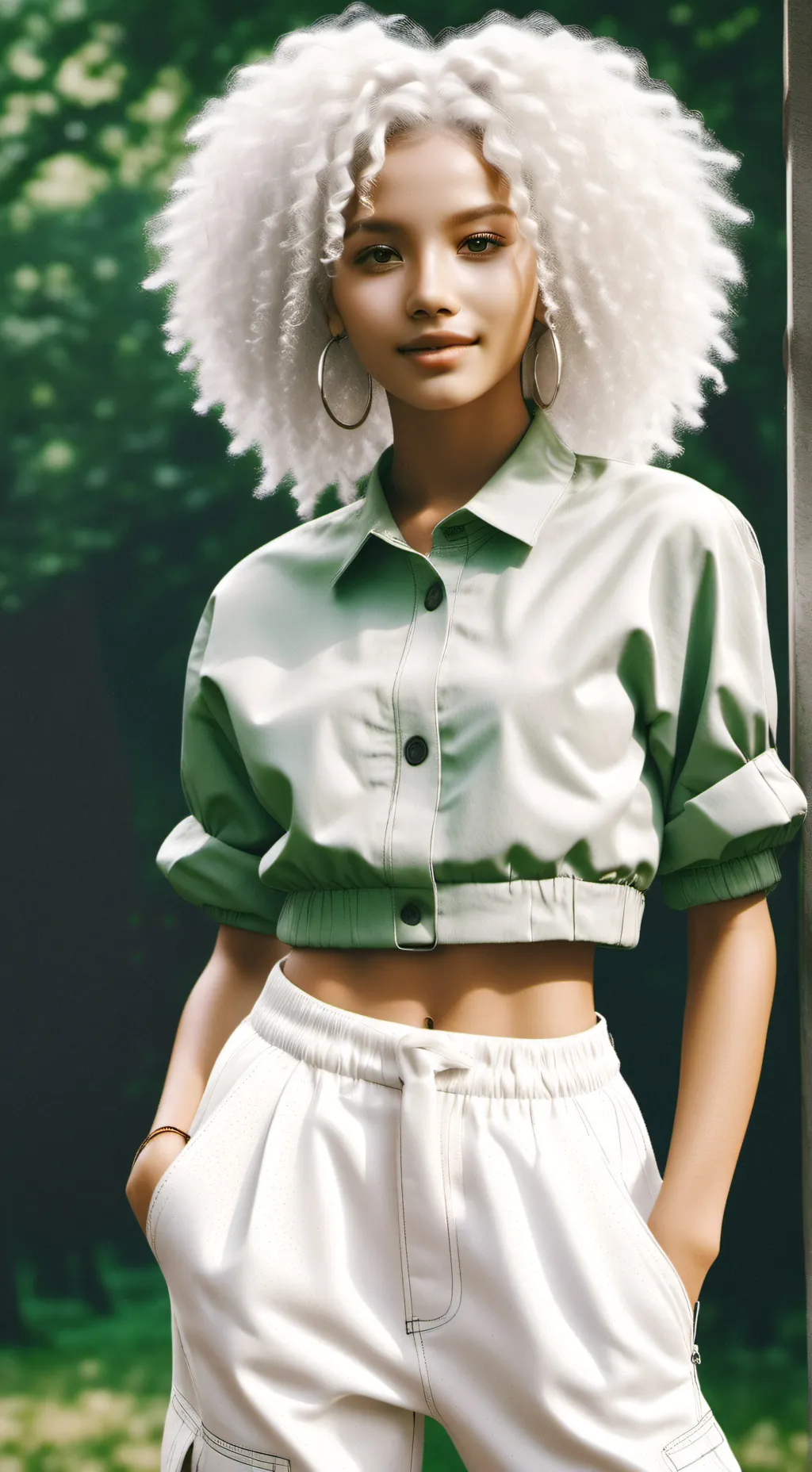 ai character: Amber background