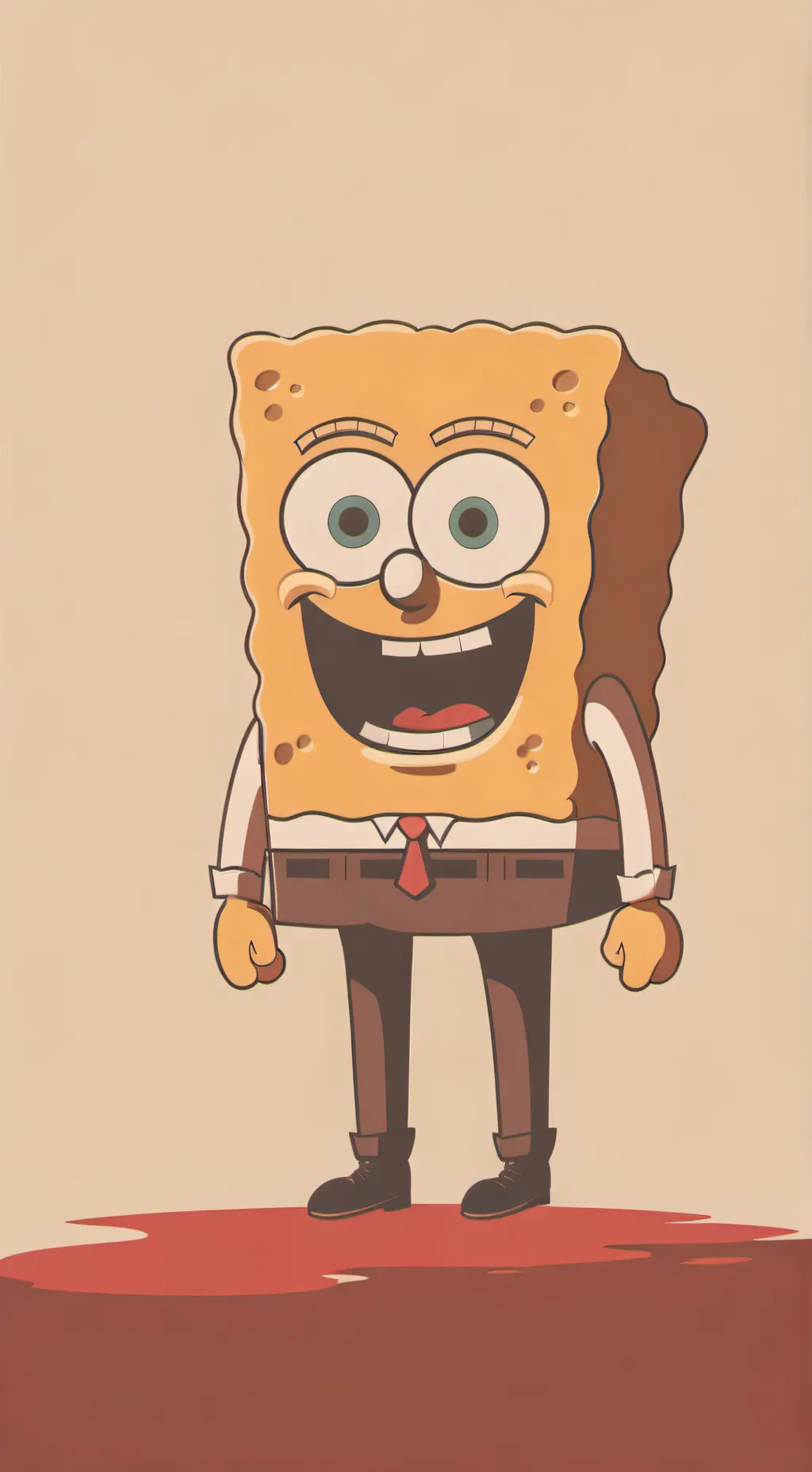 ai character: Spongebob background