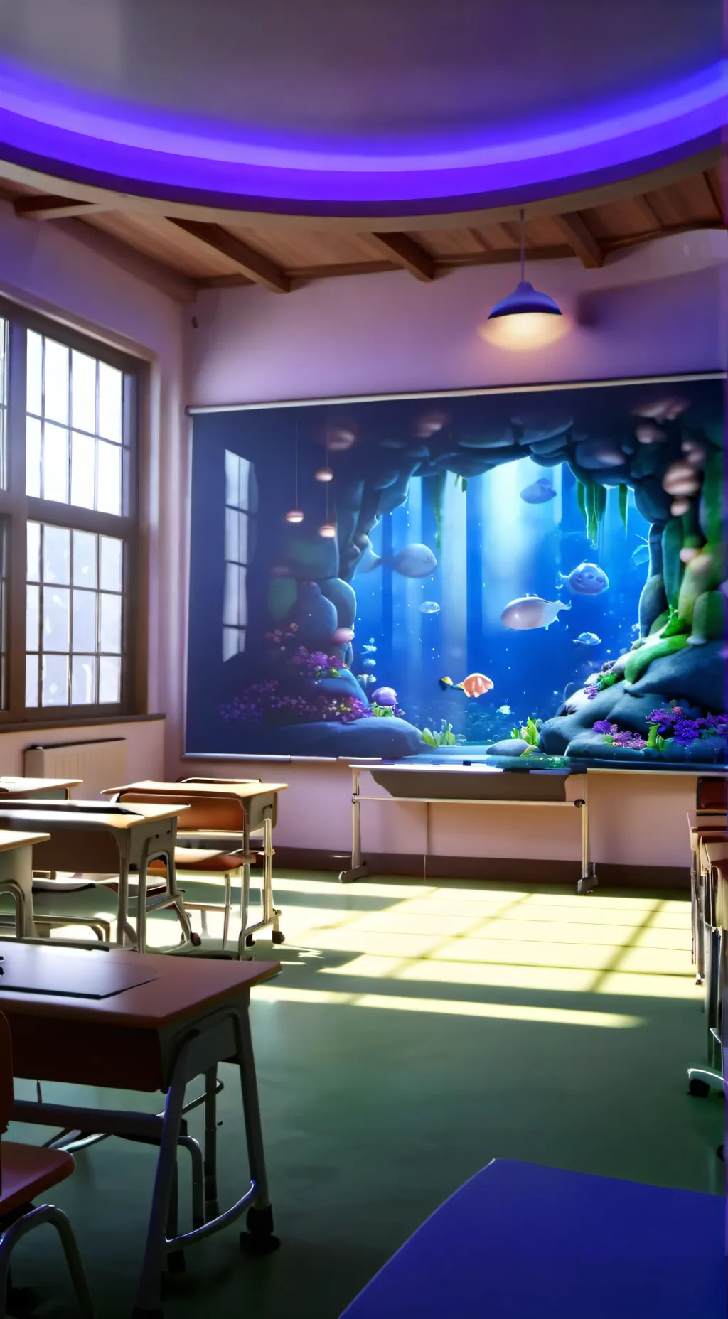 ai character: new school background