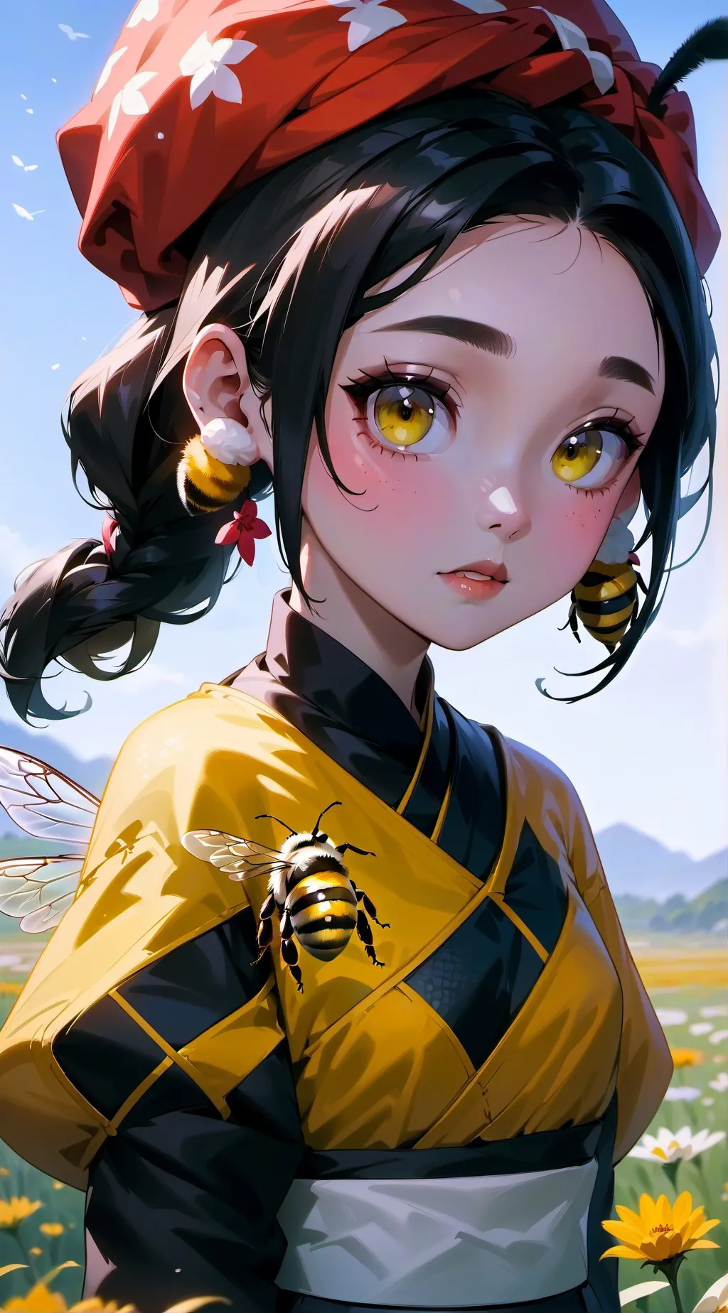 ai character: bee background