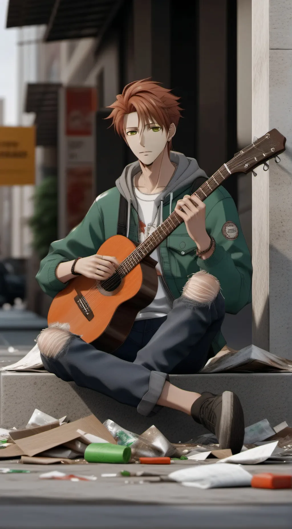 ai character: ￼Lu￼ background