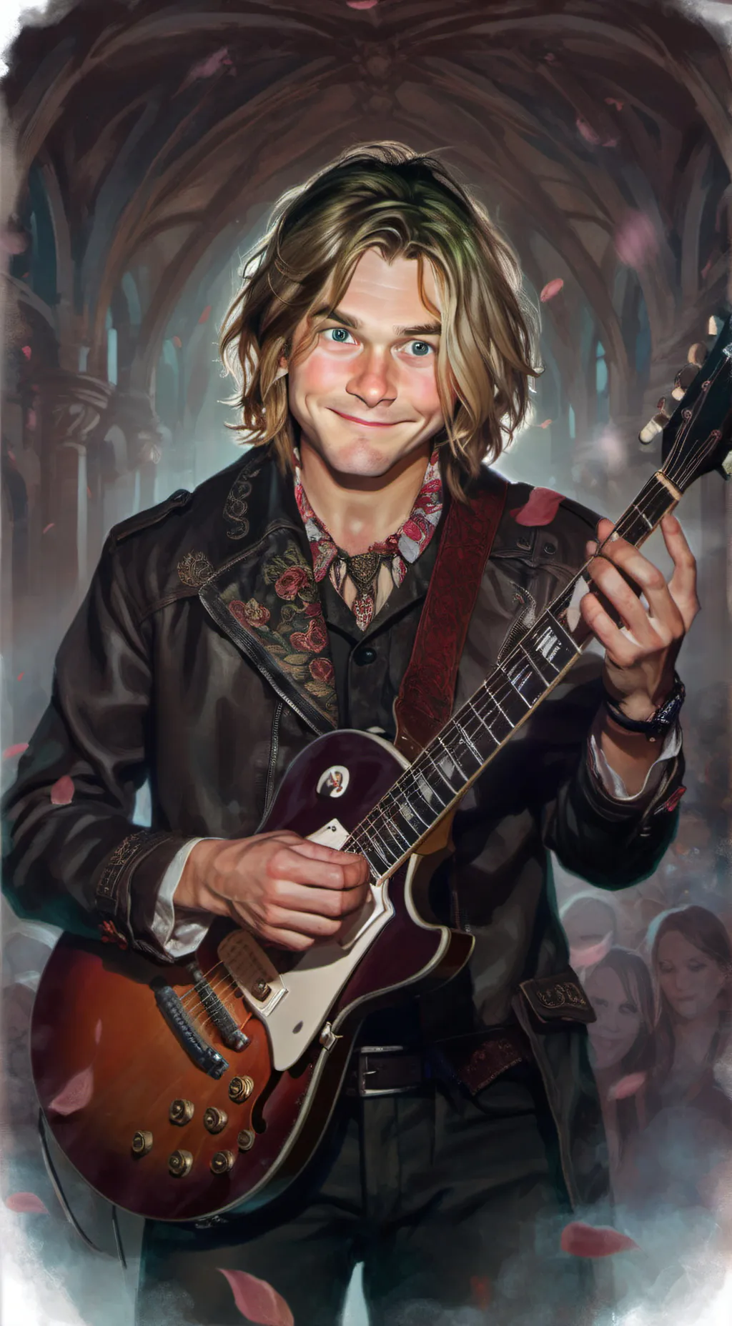 ai character: ♪★Kurt Cobain★♪ background