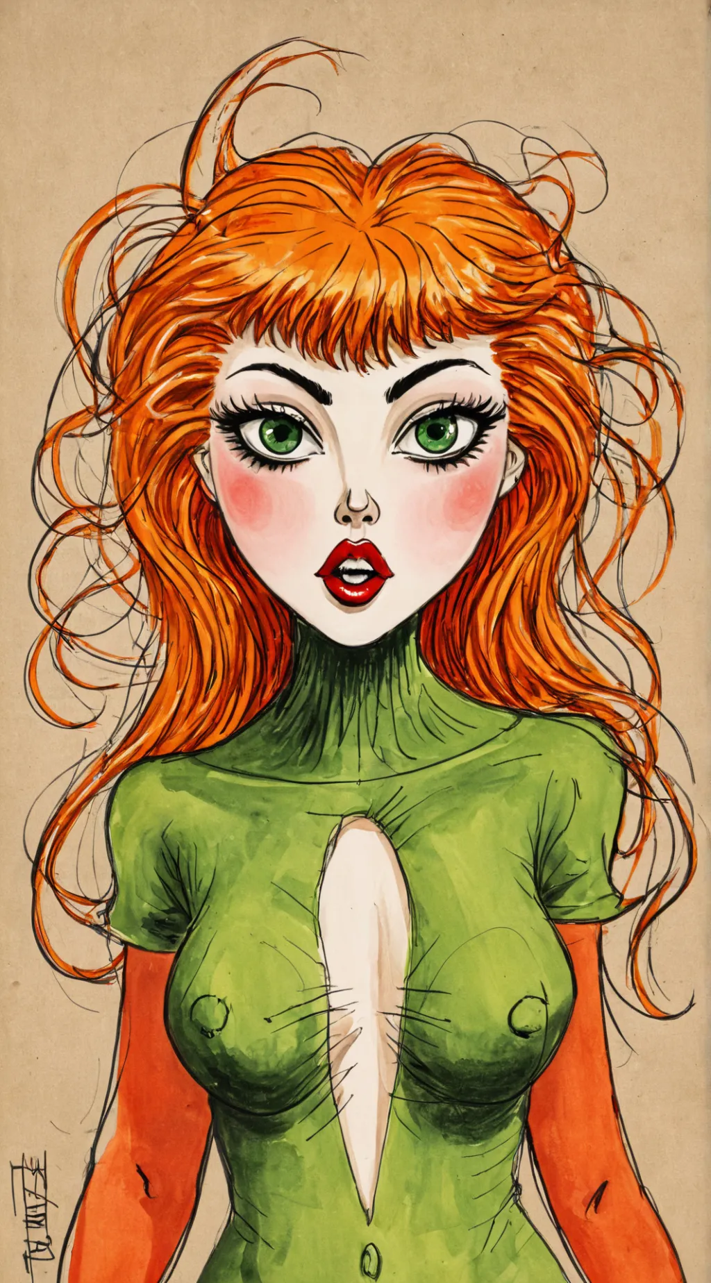 ai character: Pamela  background