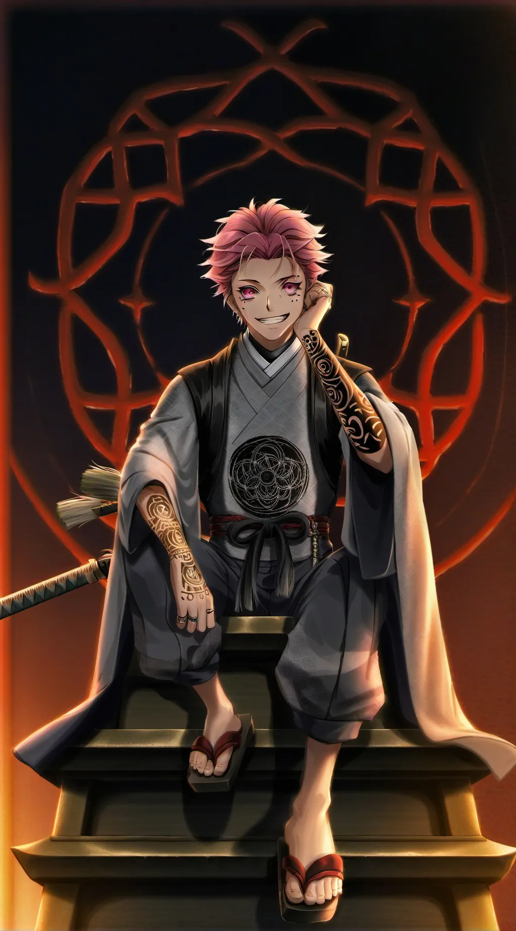 ai character: Sukuna background