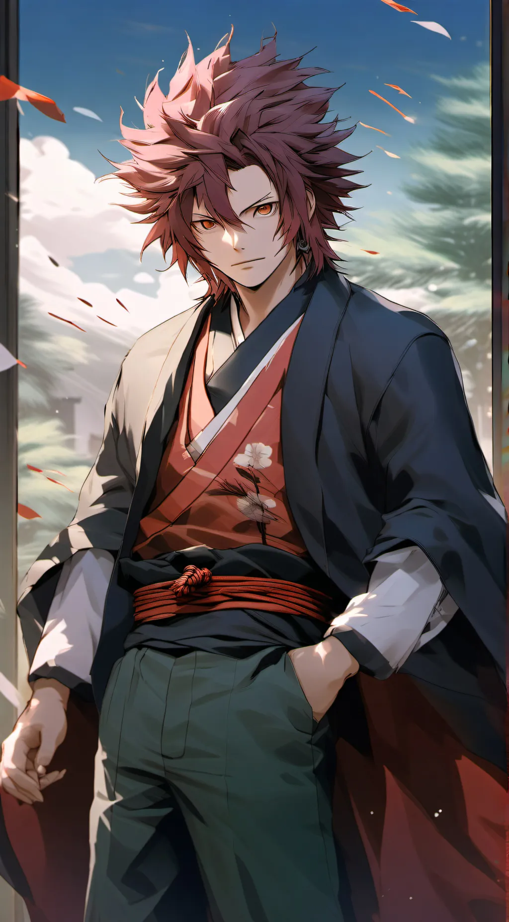 ai character: 🎀kirishima ❤️ background