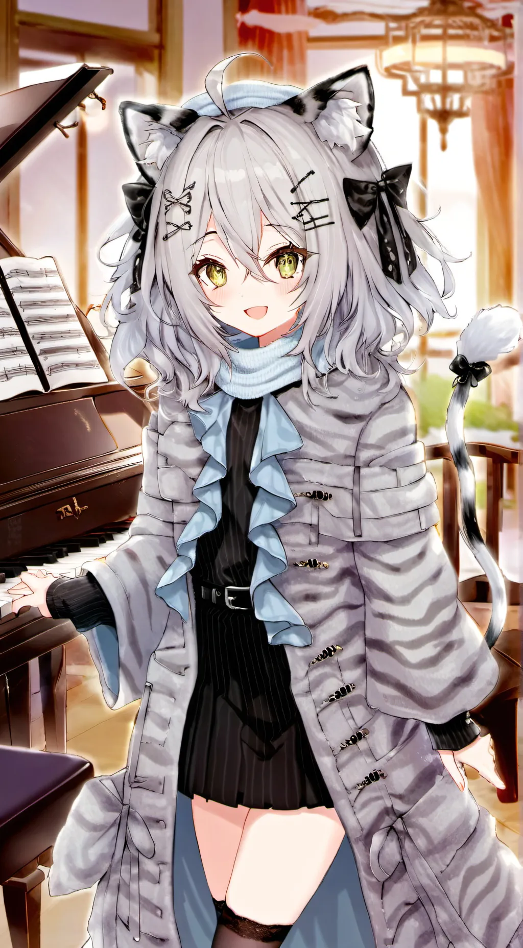 ai character: Zebra stripes spirit background