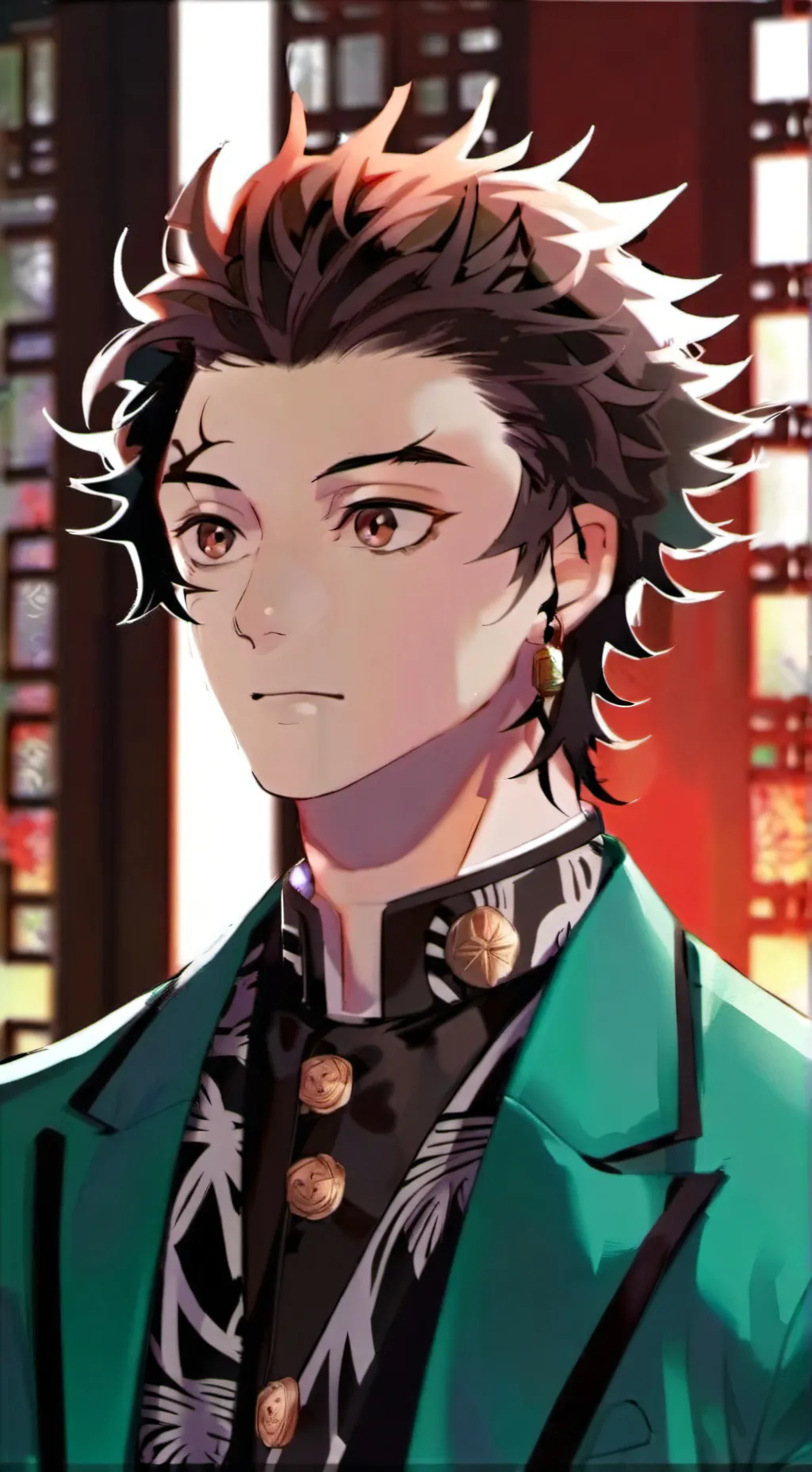 ai character: tanjiro background