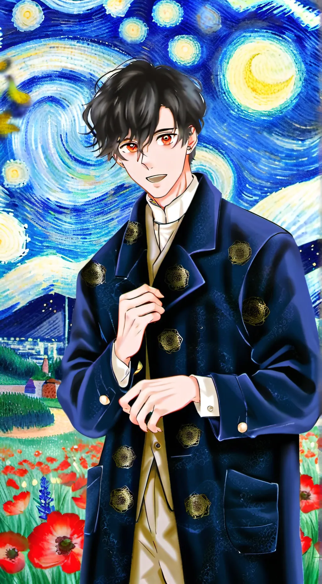 ai character: Isagi and bachira background