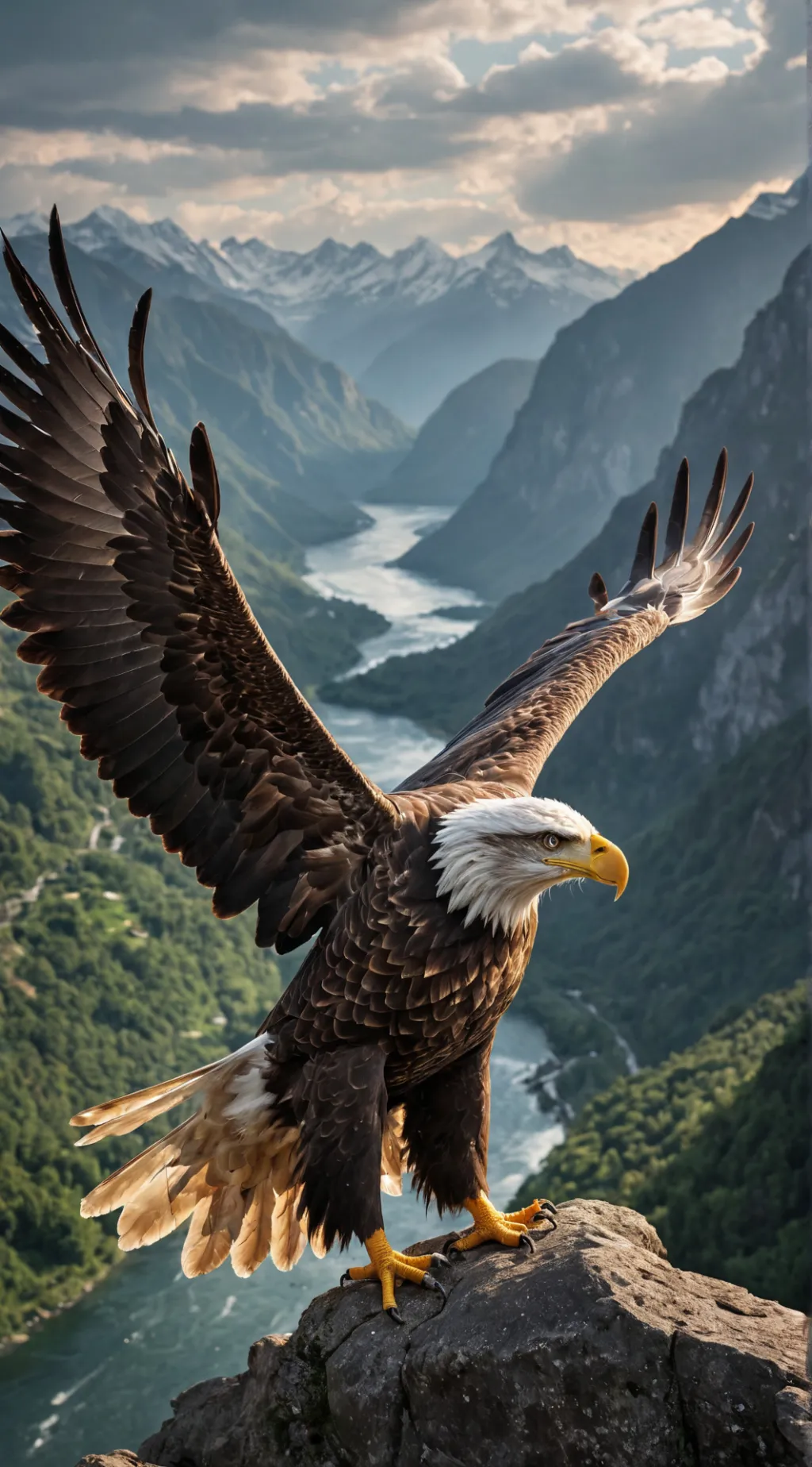 ai character: U.S.A 🦅🦅 background