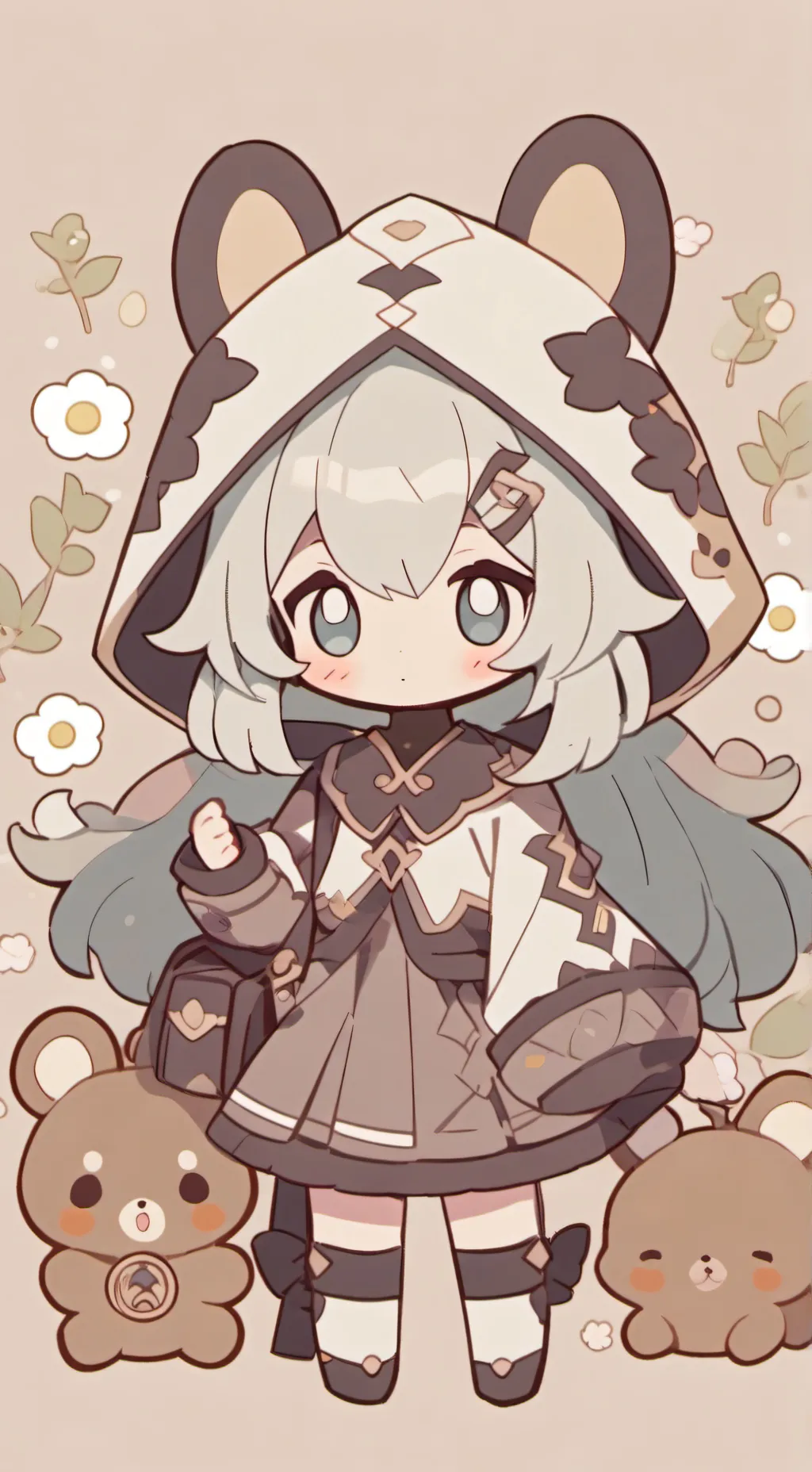 ai character: Mocha background