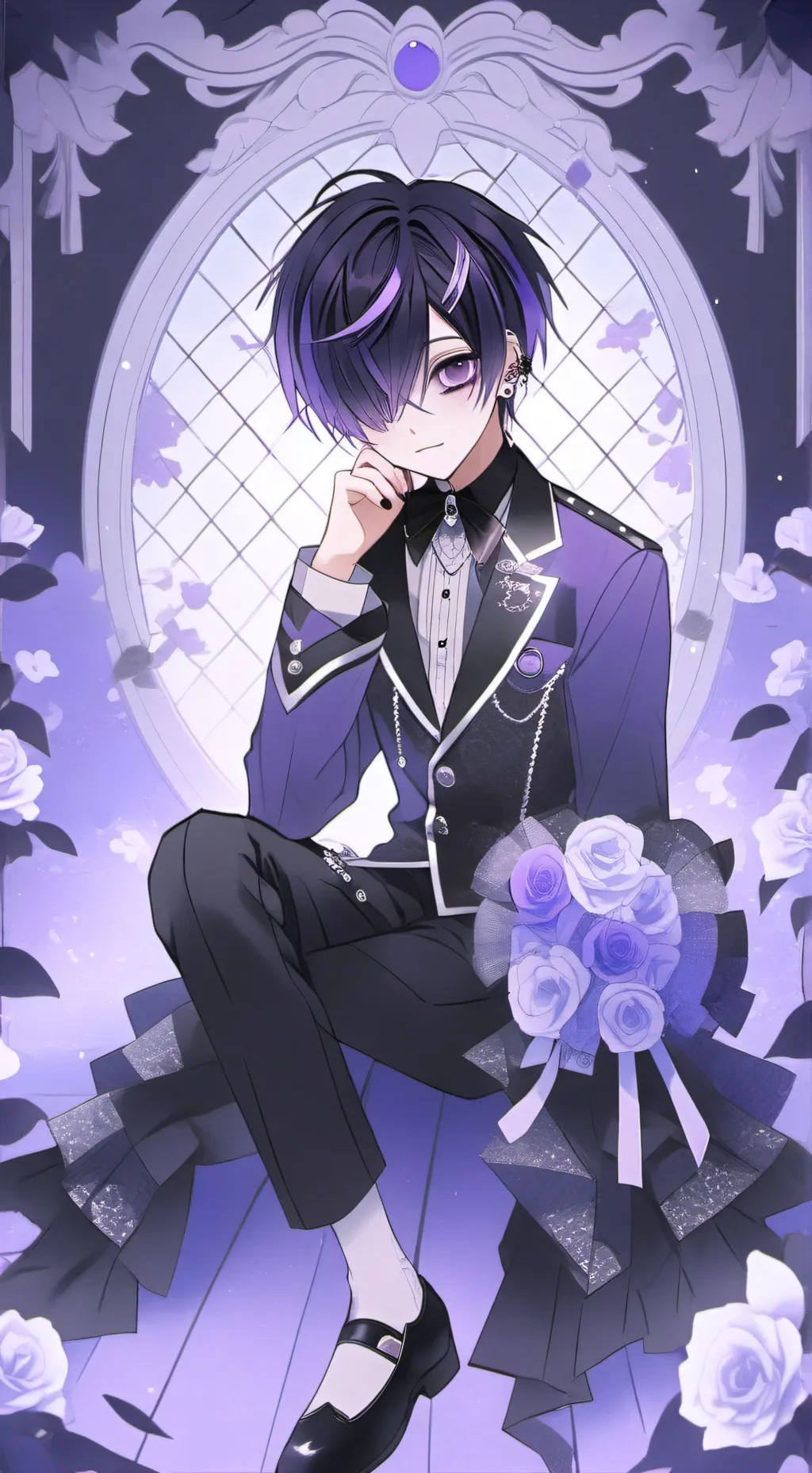 ai character: 🎀 Kaito 🖤 background