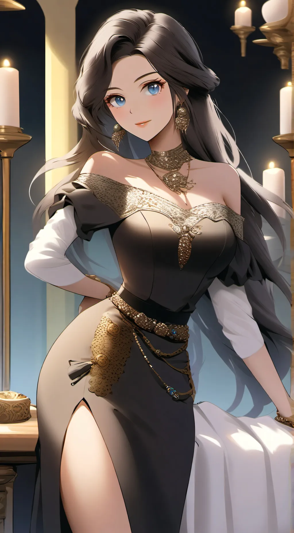 ai character: Lady Caroline  background