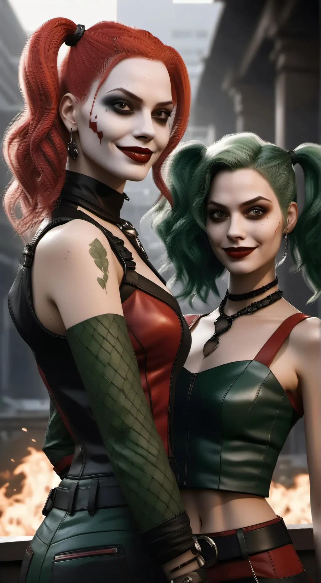 ai character: Jinx Quinn  background