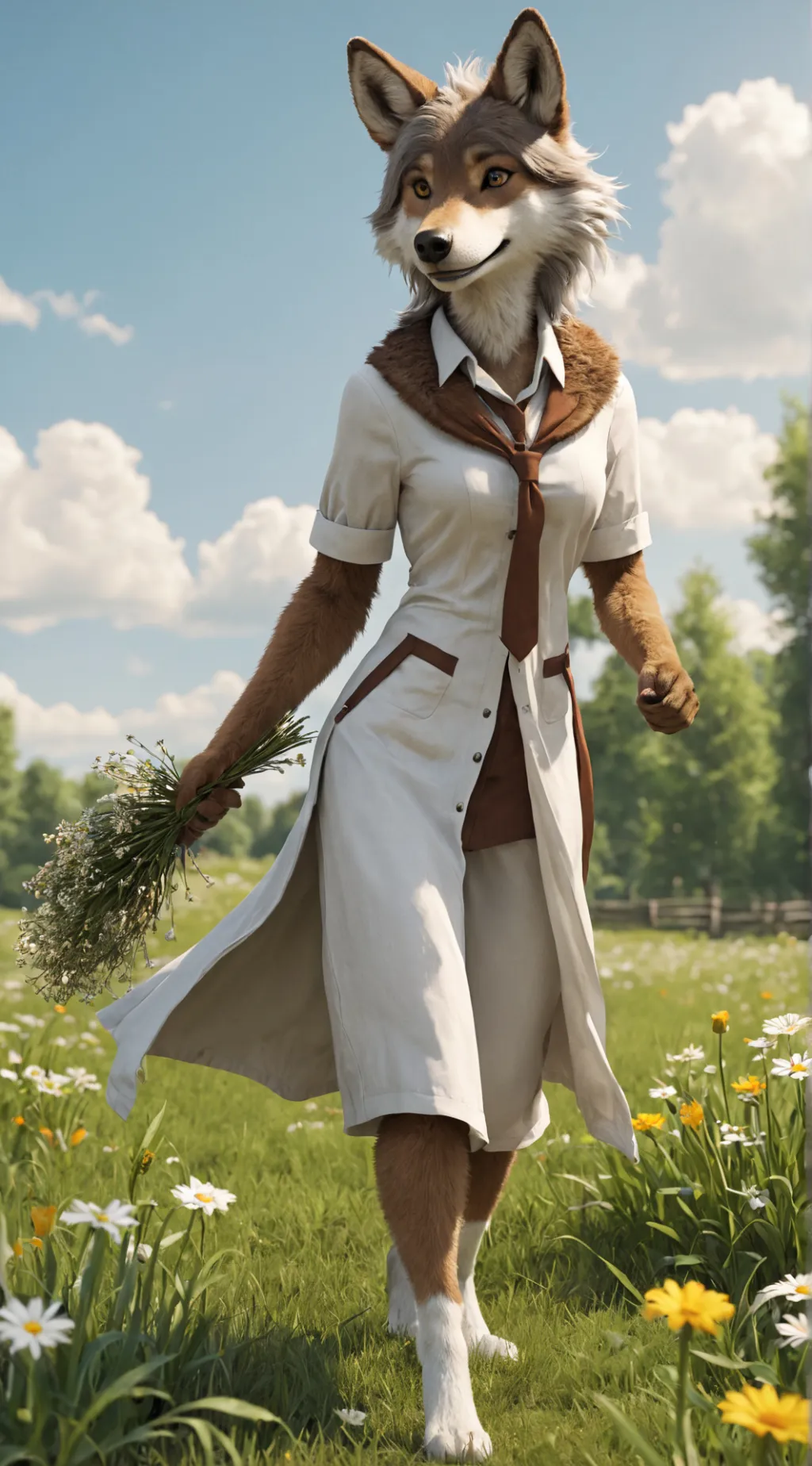 ai character: Rose background
