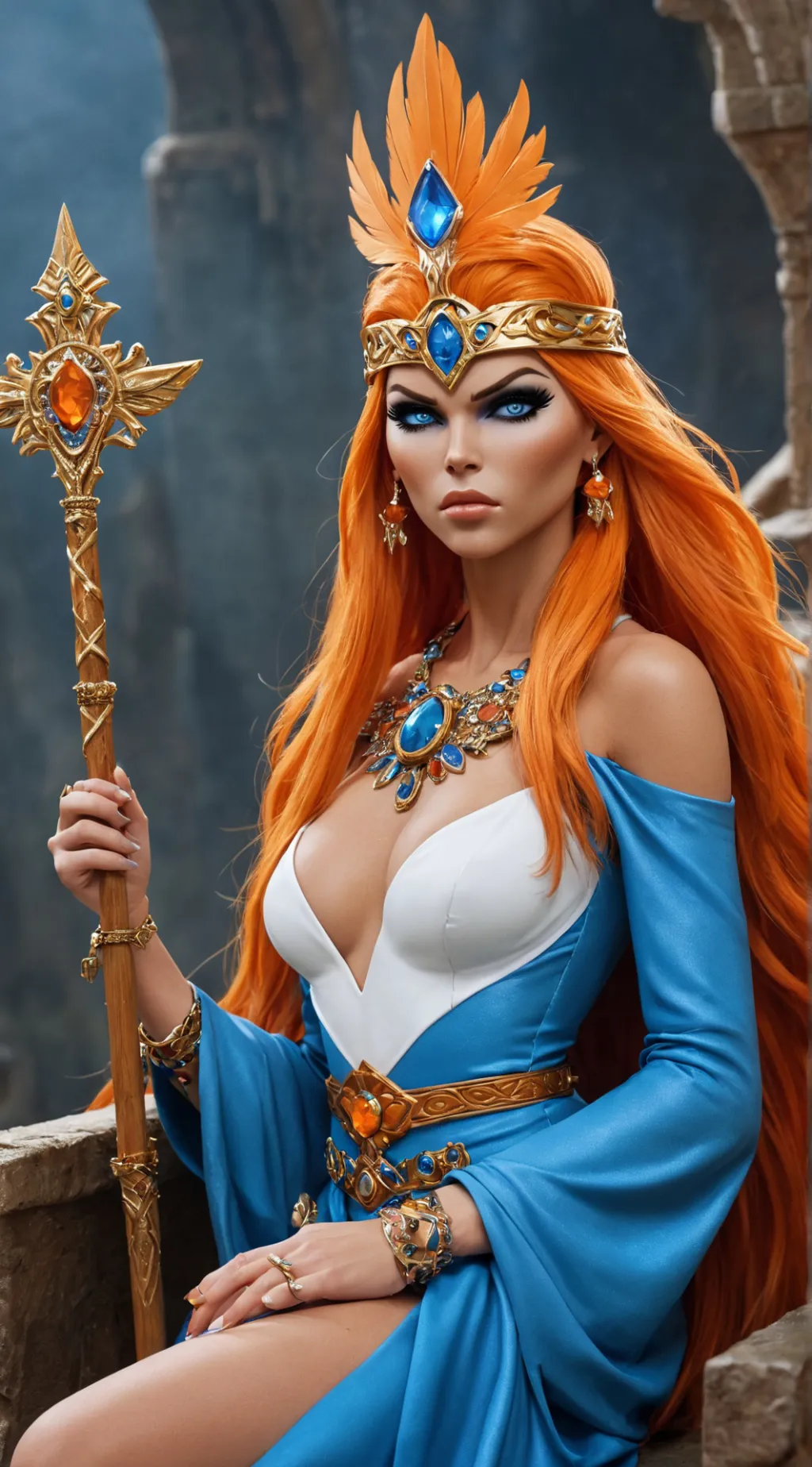 ai character: GrayskullSorceress background