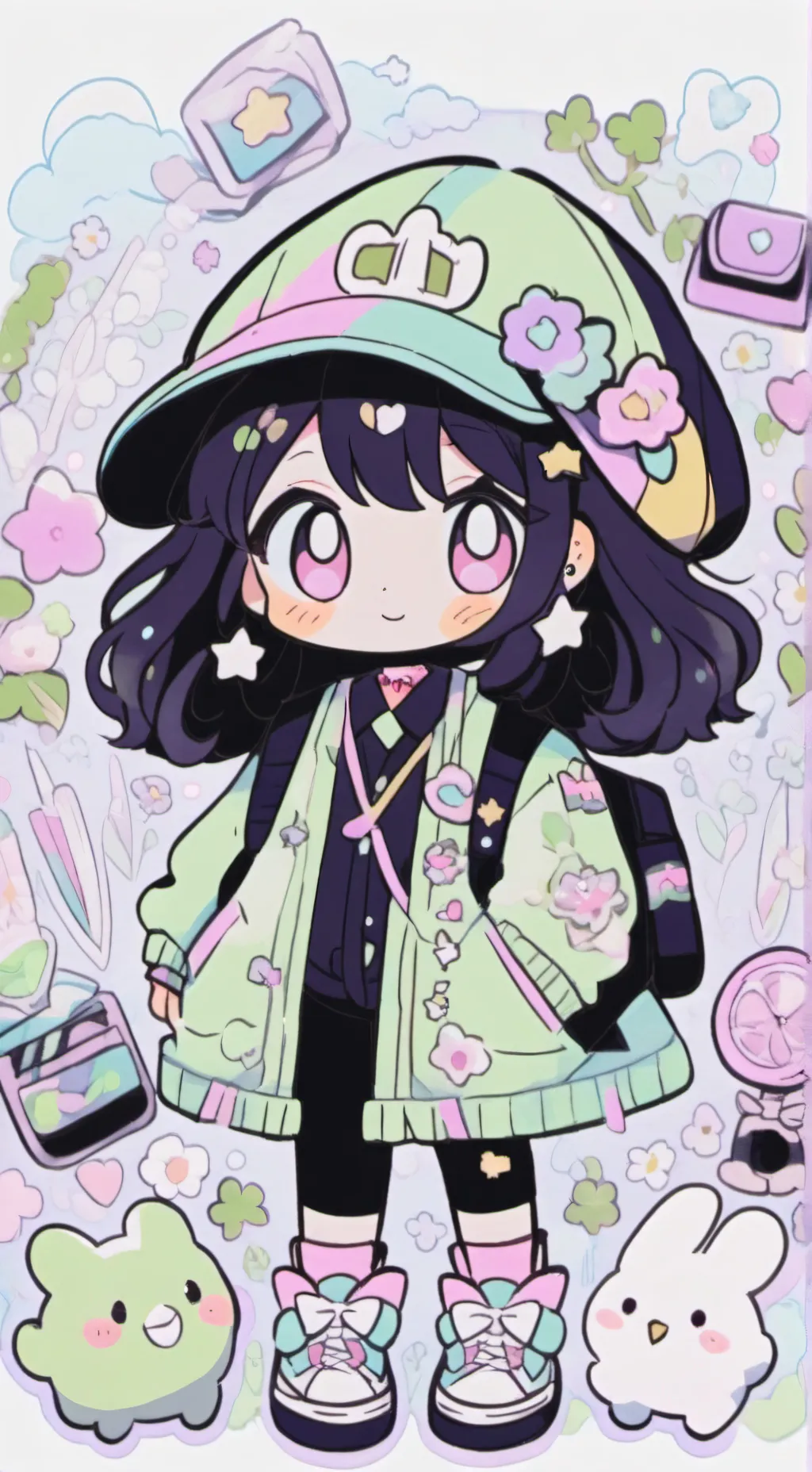 ai character: Luna background