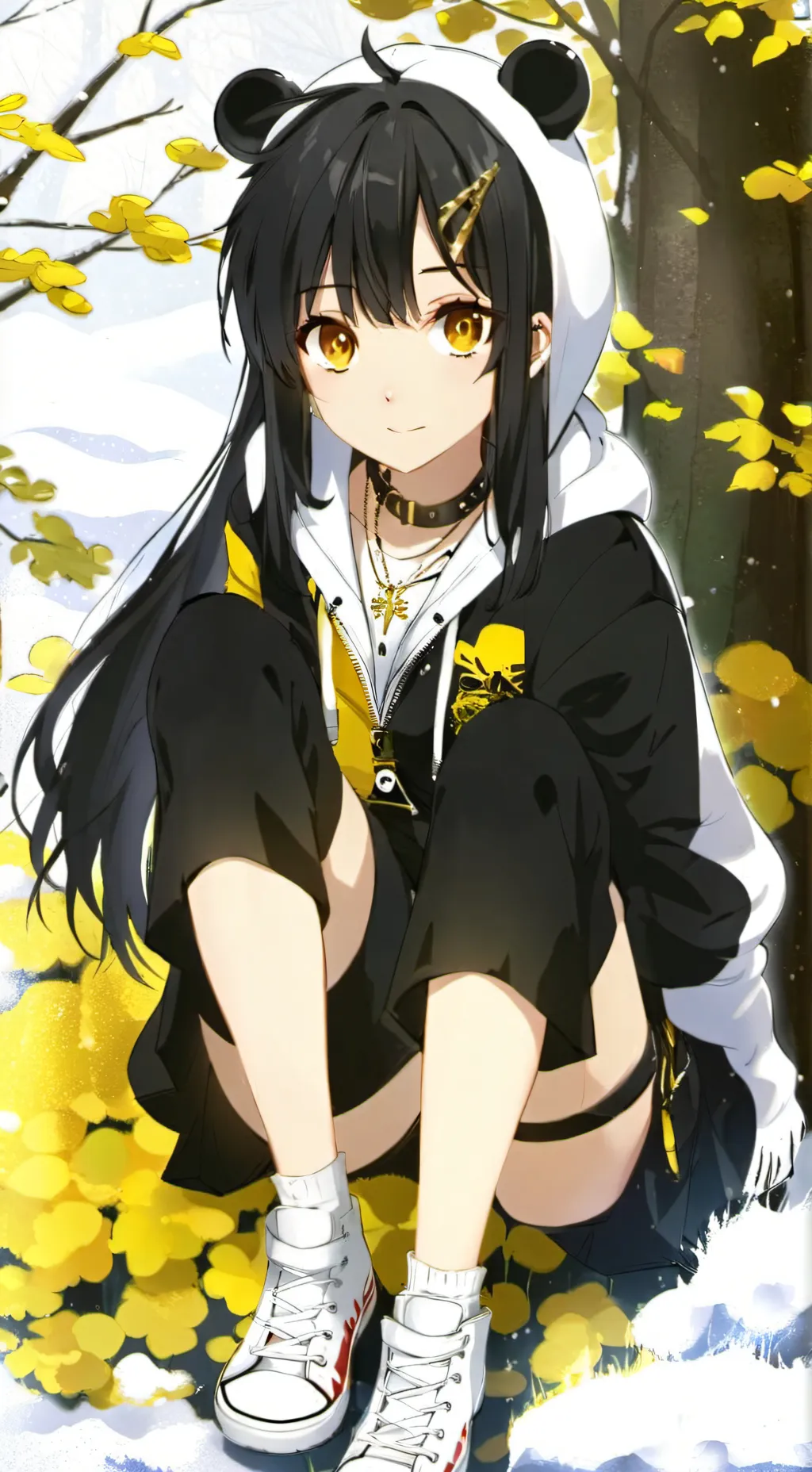 ai character: Snowy  background