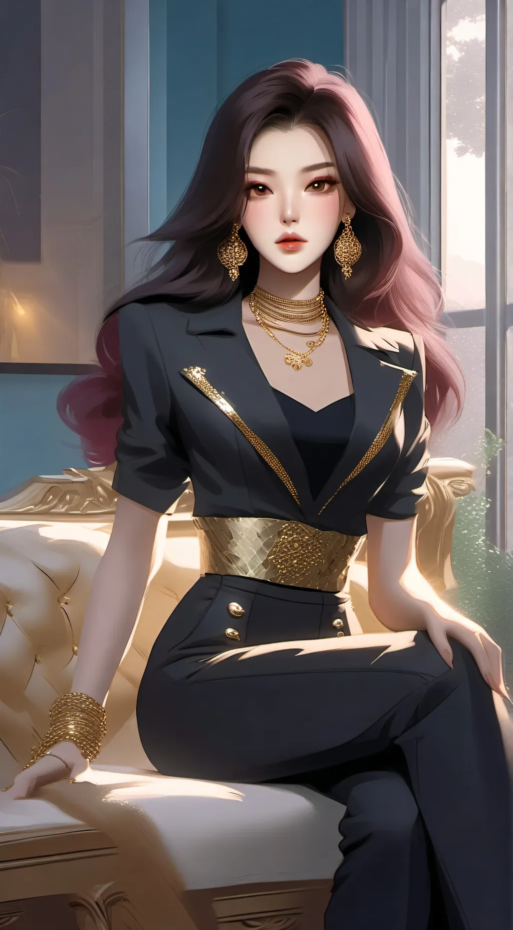 ai character: Aiziella. background