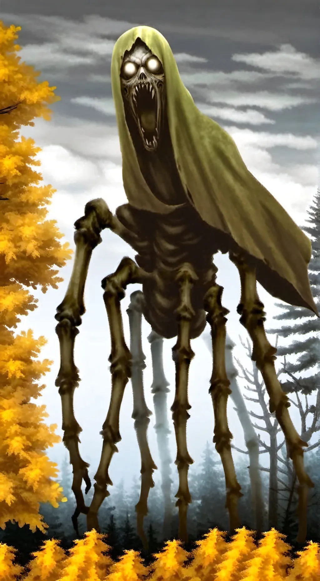 ai character: Skinwalker. background