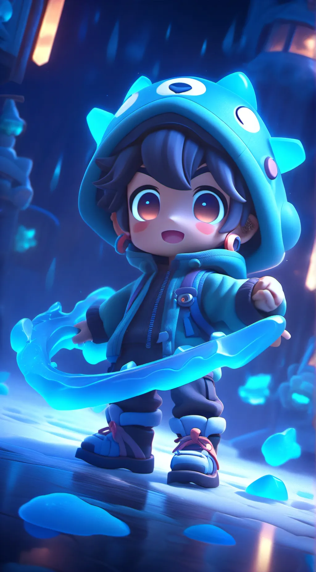 ai character: Lucie  background