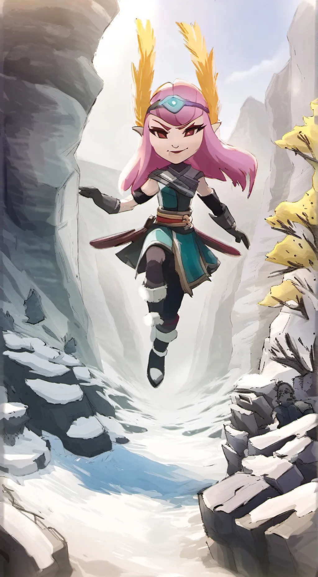 ai character: MELODY background