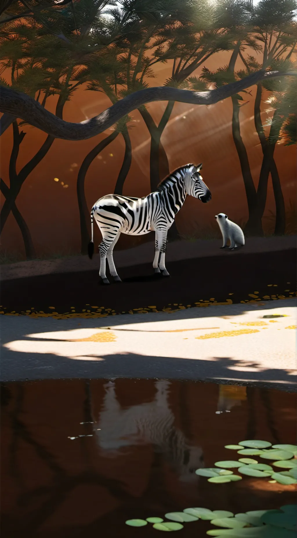 ai character: кур шелли background