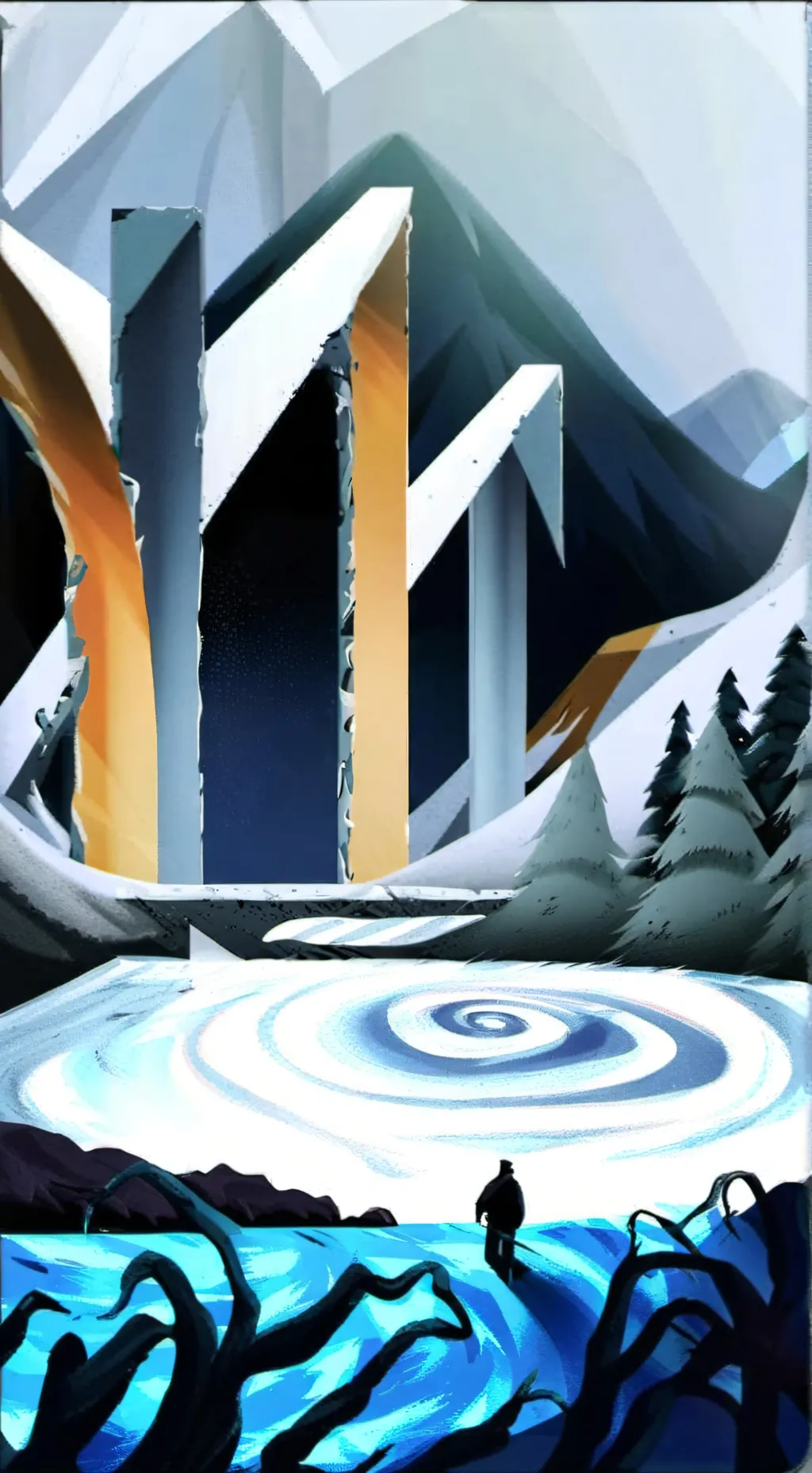 ai character: shadow milk cookie background