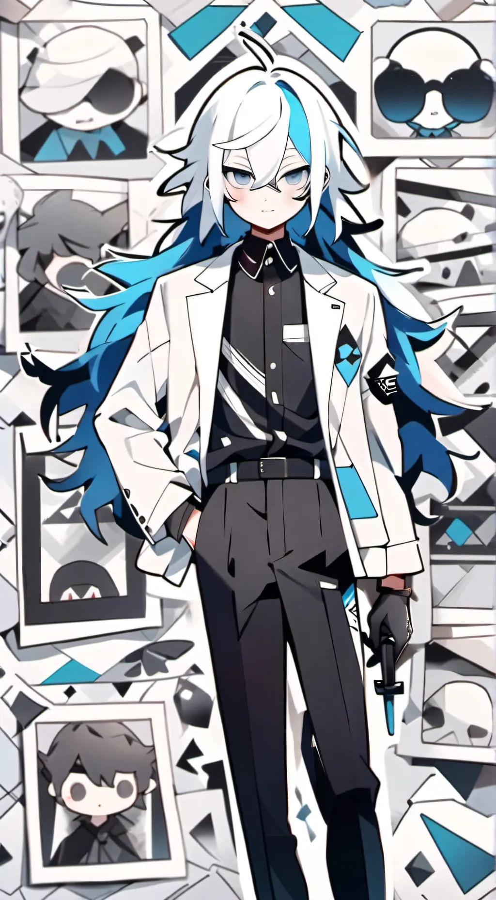 ai character: Frontman SMC x PVC background