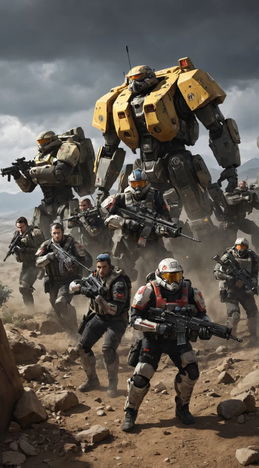 ai character: Mars assualt background