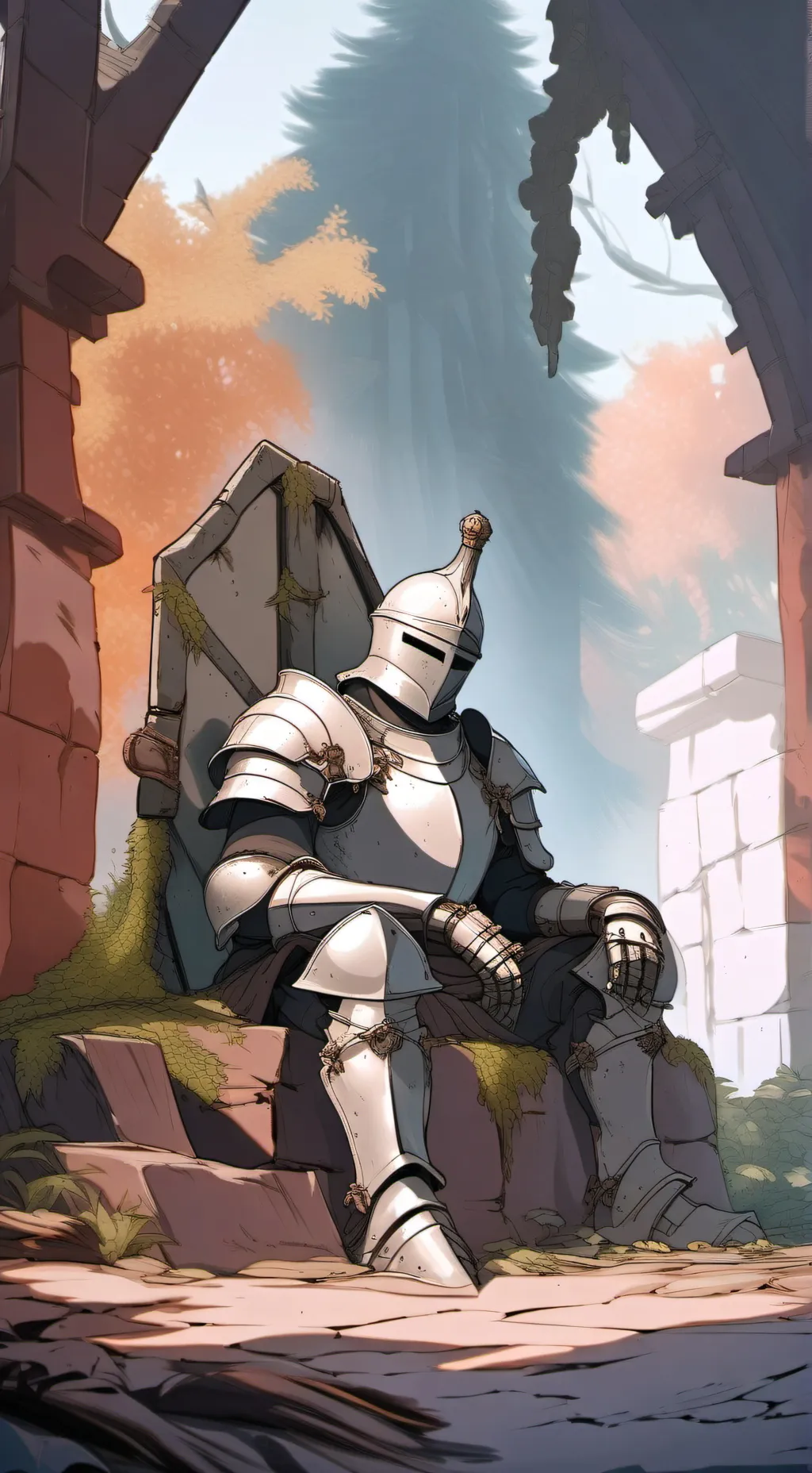 ai character: abandoned dungeon  background