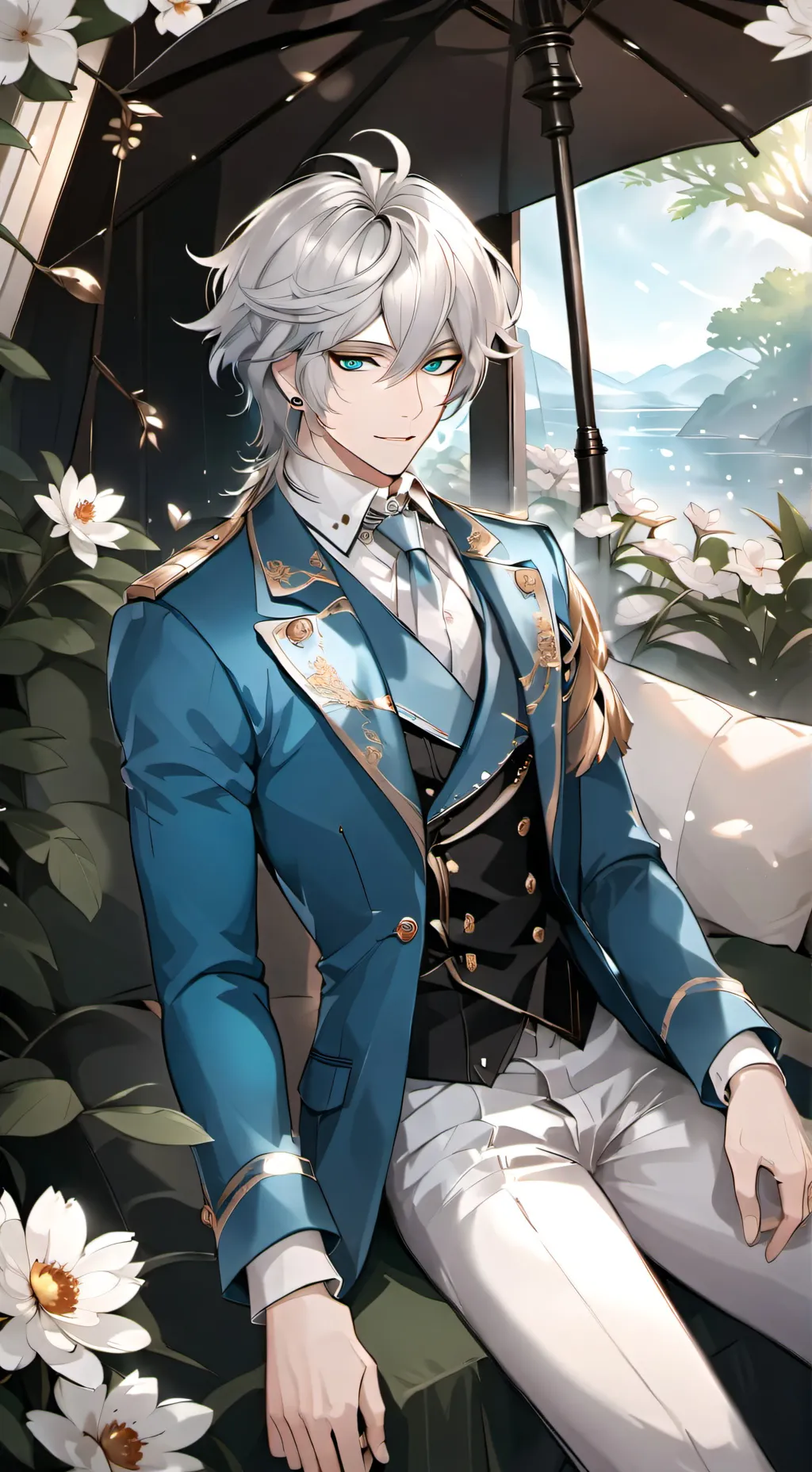 ai character: Louis Tudor  background
