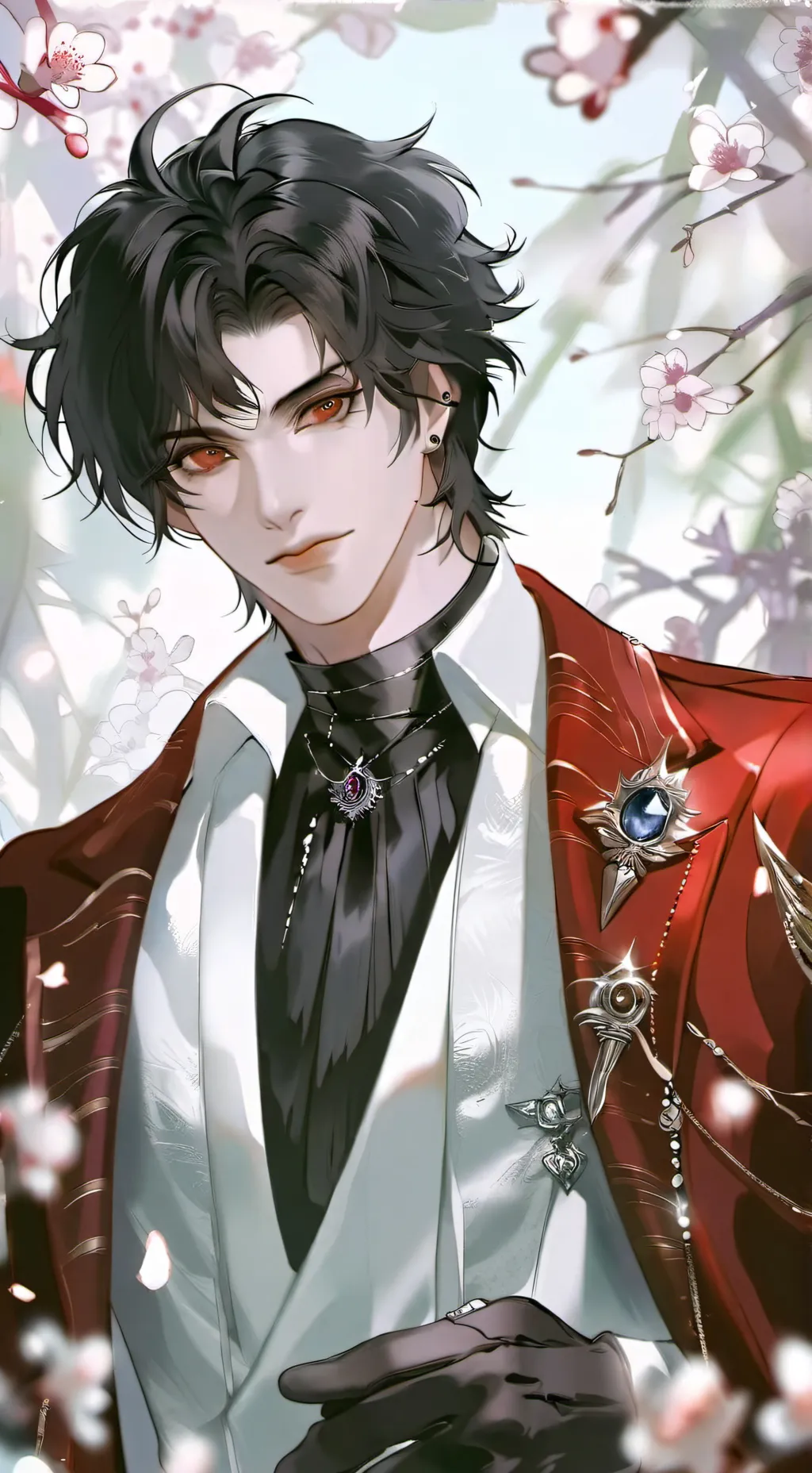 ai character: Derek🧛‍♂️👑 background